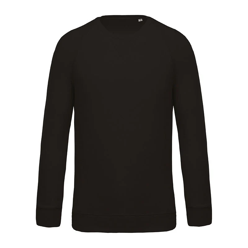 Sweat-Shirt Homme Bio Col Rond Noir - KARIBAN