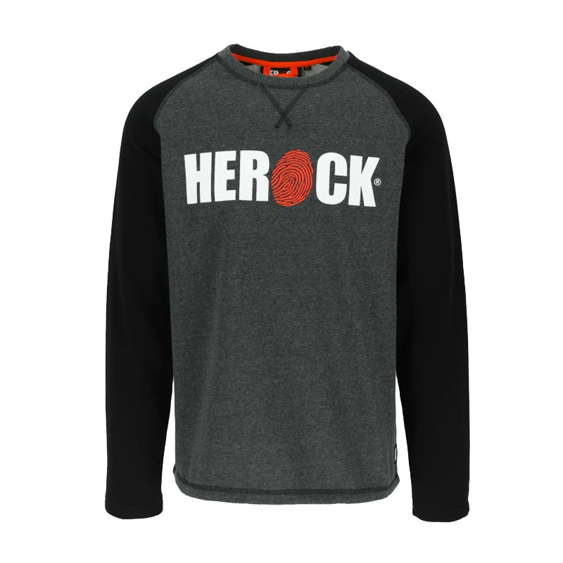 Sweat-Shirt de Travail Heather Gris Foncé - HEROCK