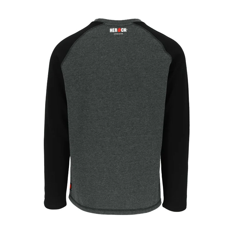 Sweat-Shirt de Travail Heather Gris Foncé - HEROCK - Image 3