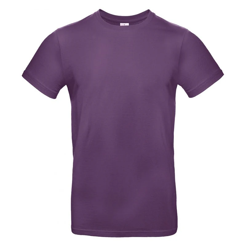 Tee Shirt de Travail Bio Col Rond Homme Violet - B&C COLLECTION