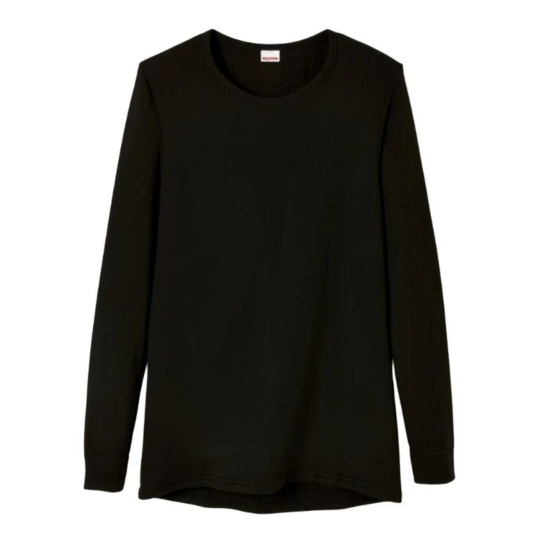 Tee-Shirt Chaud Noir Homme Manches Longues - DAMART