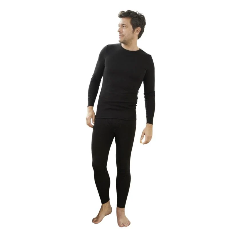 Tee-Shirt Chaud Noir Homme Manches Longues - DAMART - Image 3