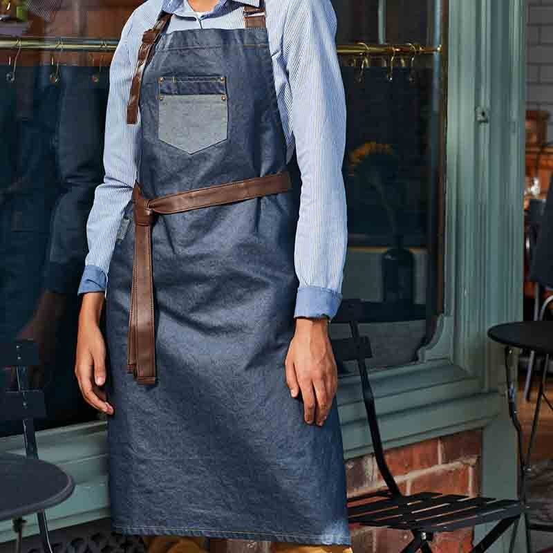Tablier à Bavette Division Indigo Denim - PREMIER - Image 4