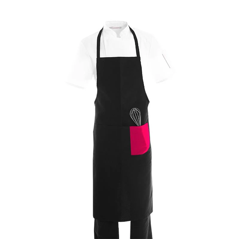 Tablier à Bavette Bande de Couleur pour Pâtissier - MANELLI - Image 4