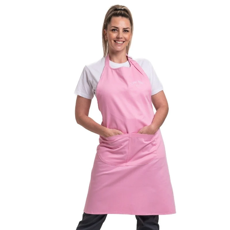 Tablier à Bavette Rose - TOPTEX