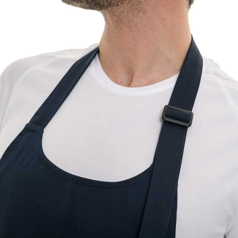 Tablier avec Poche Coton Bio Bleu Marine  - KARIBAN - Image 5