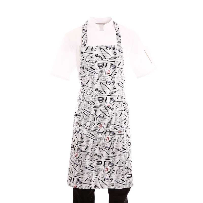 Tablier de Cuisine à Bavette Motif Pâtisserie - EGOCHEF