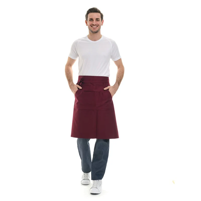 Tablier de Cuisine Demi-Chef Bordeaux - KARIBAN - Image 5