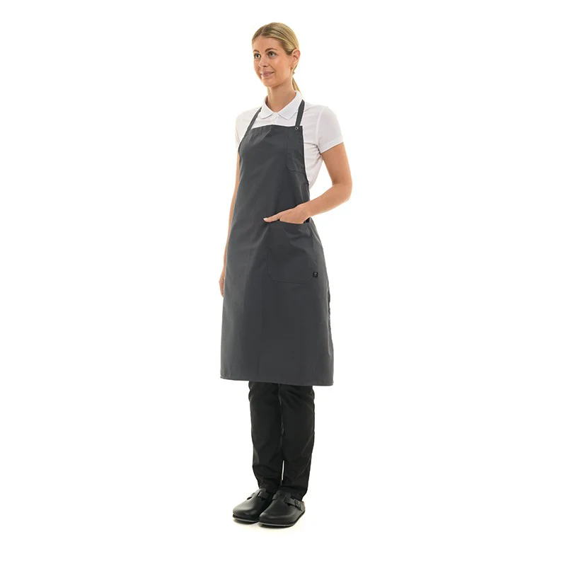 Tablier de Cuisine à Bavette Loti Anthracite - ROBUR - Image 2