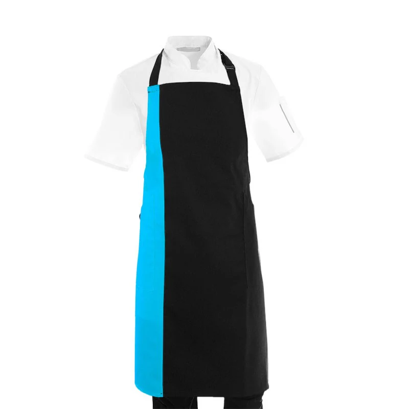 Tablier de Cuisine Bande De Couleur Turquoise - MANELLI