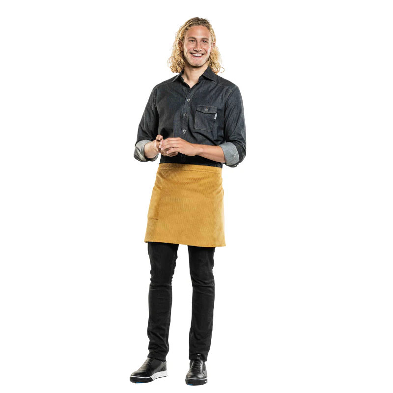 Tablier de Cuisine Court en Velours - CHAUD DEVANT - Image 2