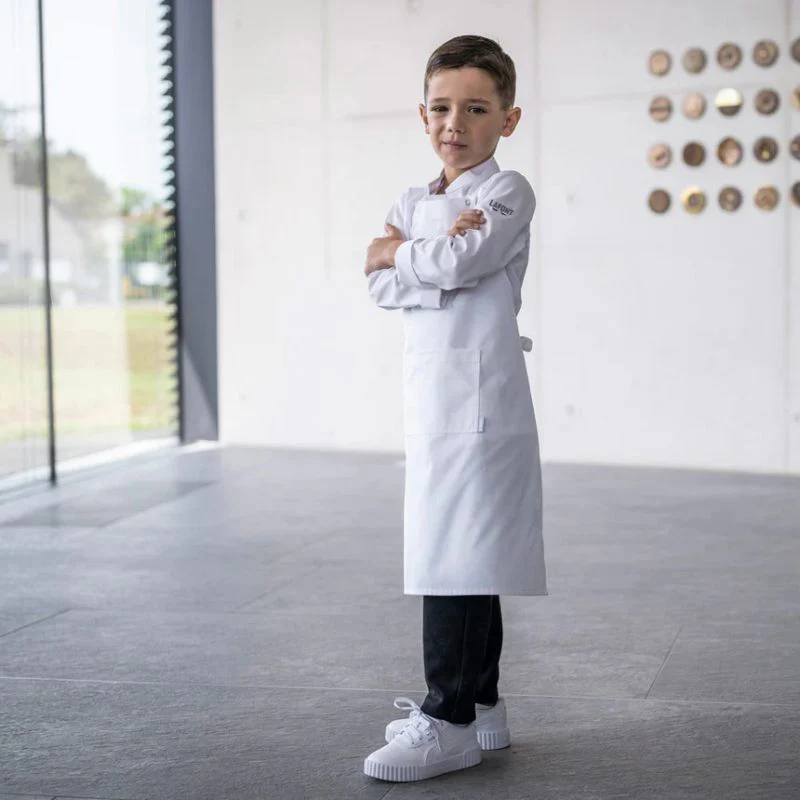 Tablier de Cuisine Enfant Galanga Blanc - LAFONT CUISINE - Image 10