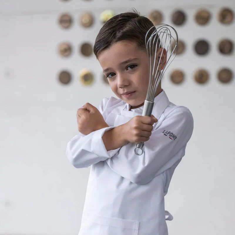Tablier de Cuisine Enfant Galanga Blanc - LAFONT CUISINE - Image 5