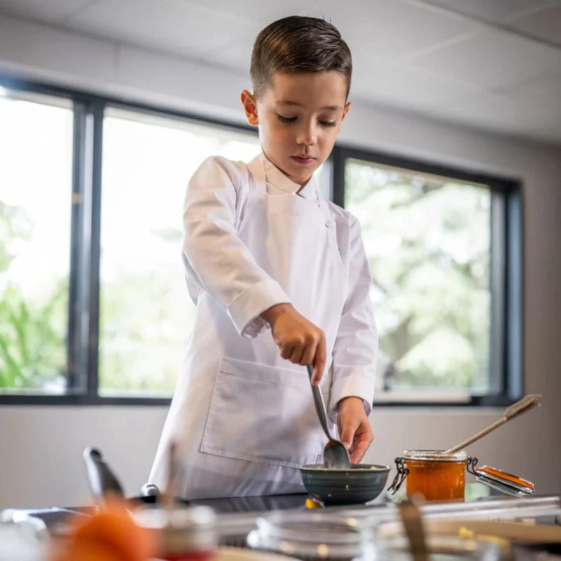 Tablier de Cuisine Enfant Galanga Blanc - LAFONT CUISINE - Image 7
