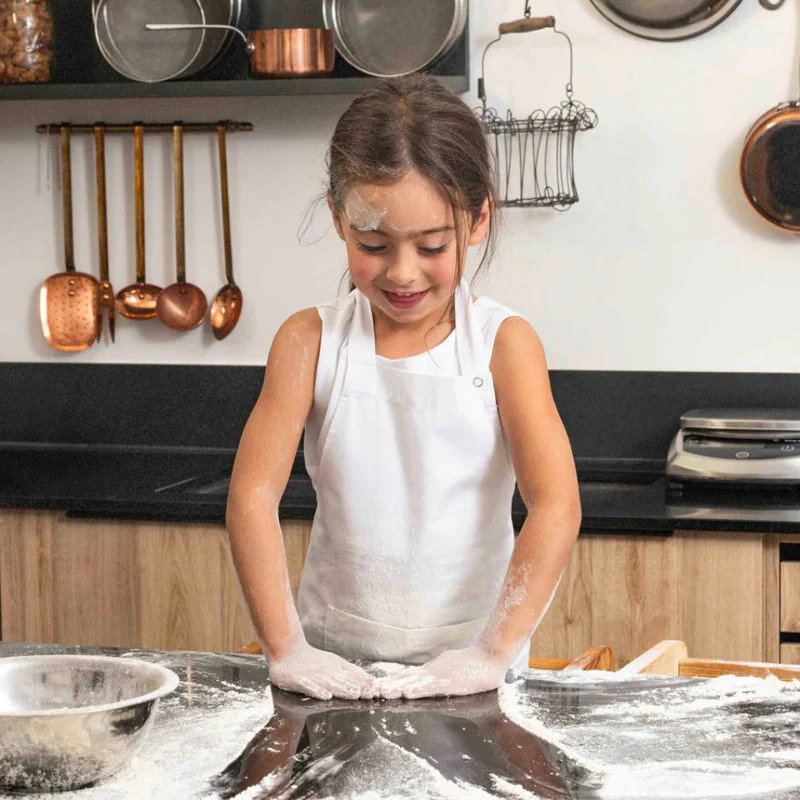 Tablier de Cuisine Enfant Galanga Blanc - LAFONT CUISINE - Image 9