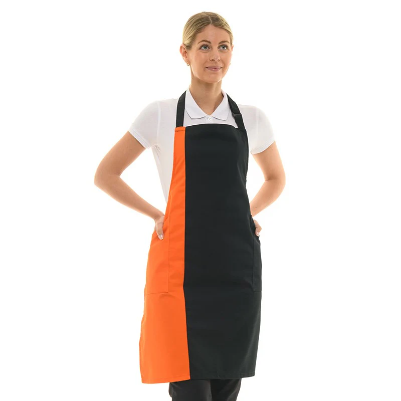 Tablier de Cuisine Bande de Couleur Grise - MANELLI - Image 3