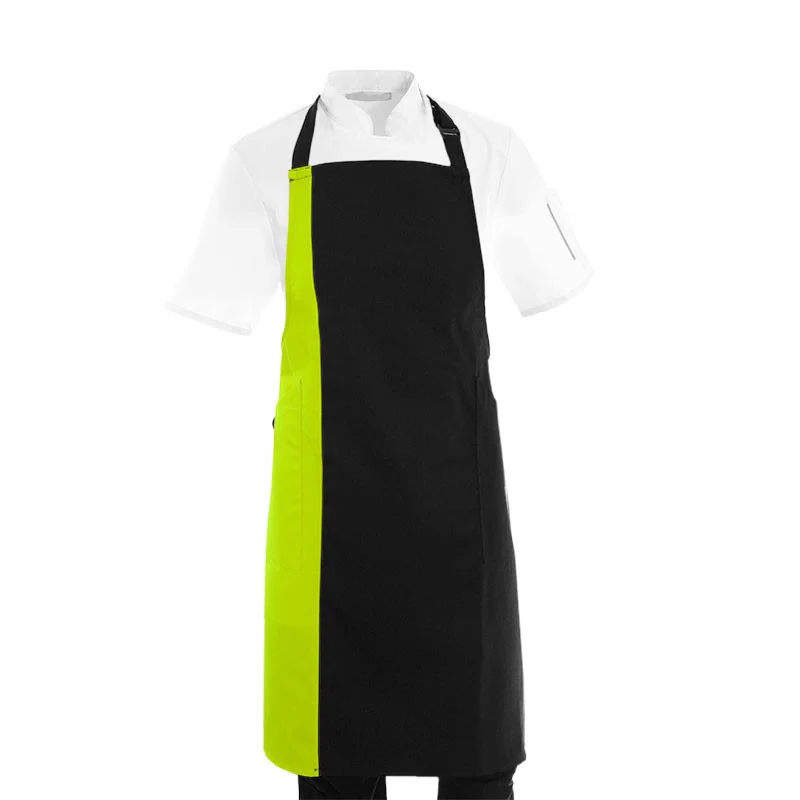 Tablier de Cuisine Bande de Couleur Grise - MANELLI - Image 7