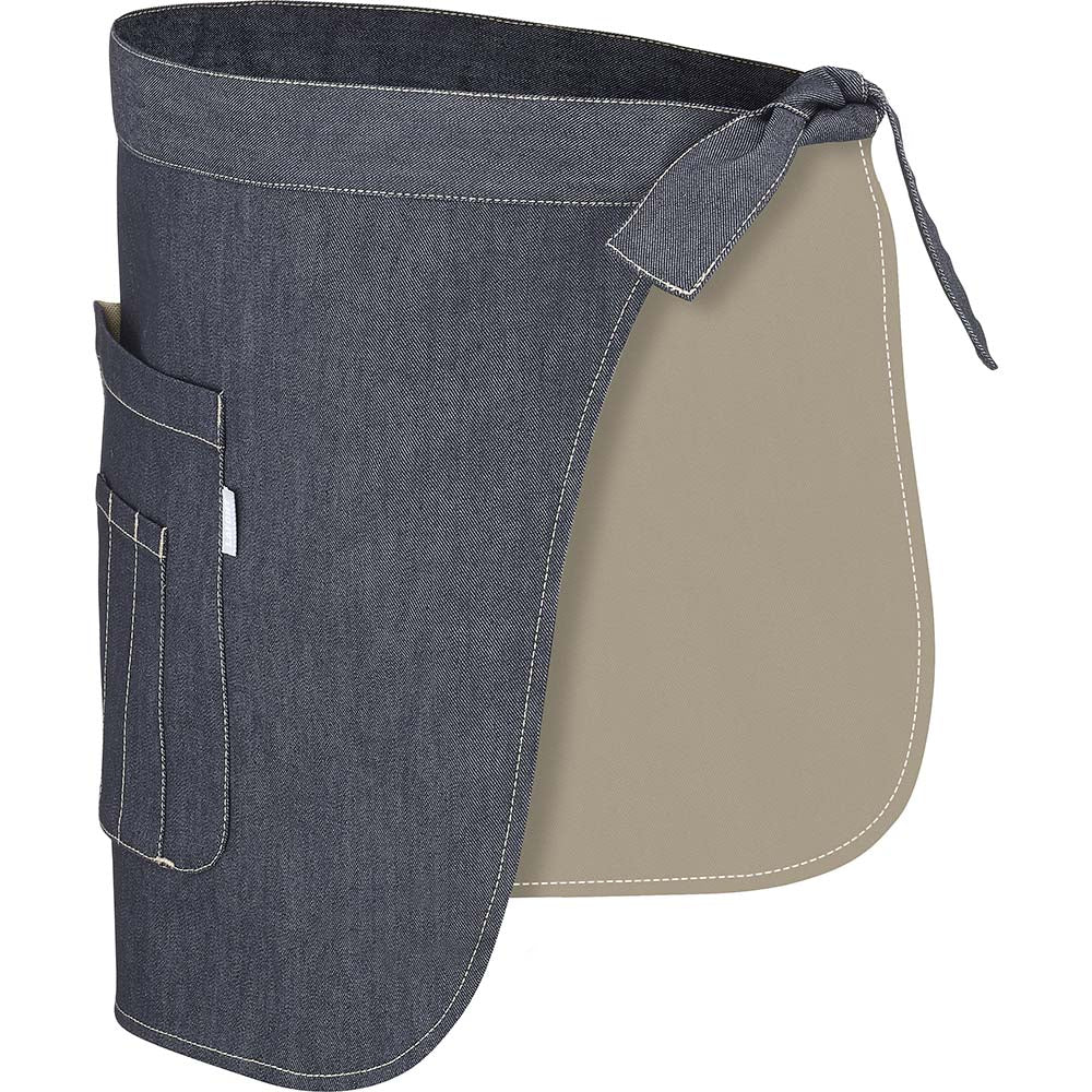 Tablier de Service Court Denim / Beige Cashew - LAFONT SERVICE - Image 3