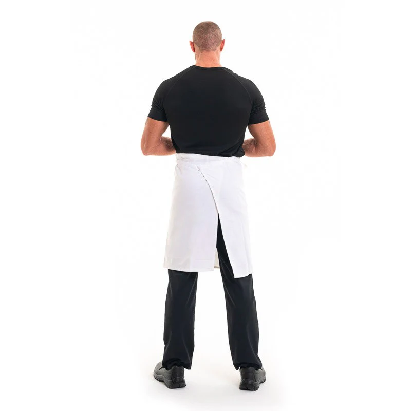 Tablier Blanc Demi Chef 60cm - ROBUR - Image 3