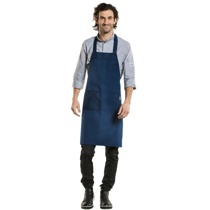 Tablier Style Nordique Bleu Denim - CHAUD DEVANT