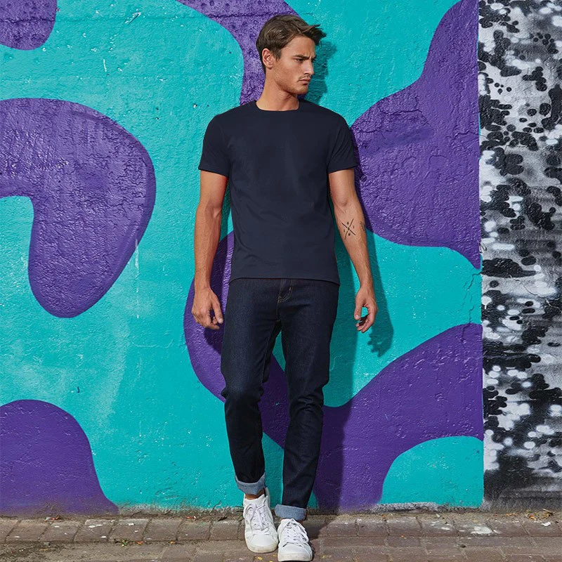 Tee-Shirt de Travail Coton Homme Bleu Marine - TOPTEX - Image 4
