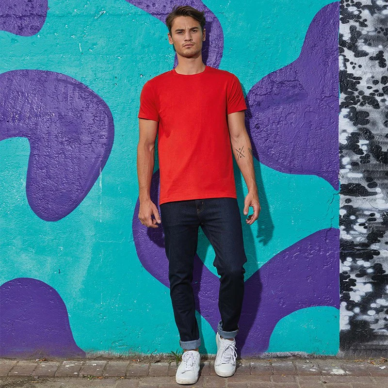 Tee-Shirt de Travail Coton Homme Rouge - TOPTEX - Image 4