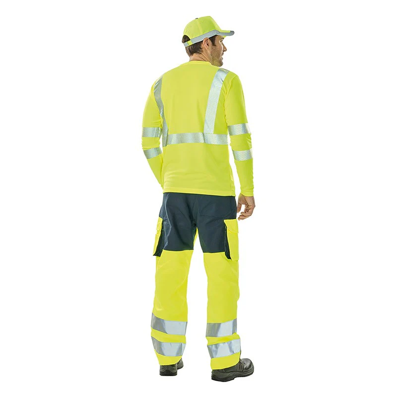 Tee-Shirt de Travail Manches Longues Jaune Hivi - ADOLPHE LAFONT - Image 3