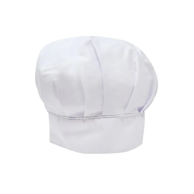 Toque de Cuisine Blanche à Liseré Argenté - MANELLI