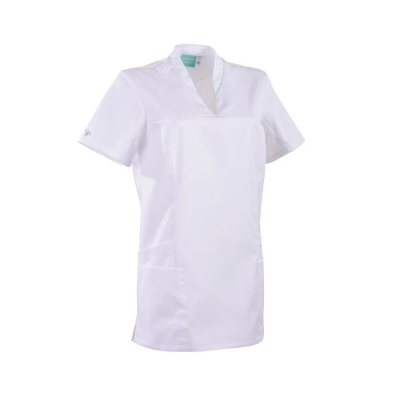 Tunique Médicale Femme Lau Blanc avec Détails Orange - LAFONT SANTE - Image 2