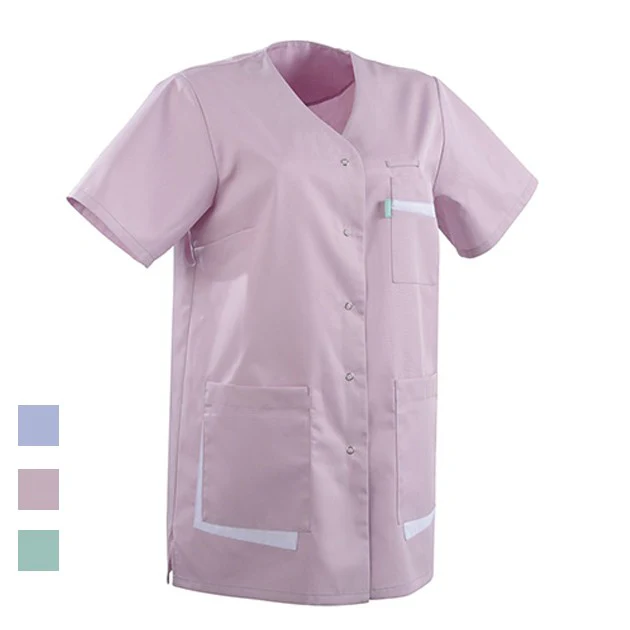 Tunique Médicale Femme Amanda Vert Pomme et Blanc - LAFONT SANTÉ - Image 3