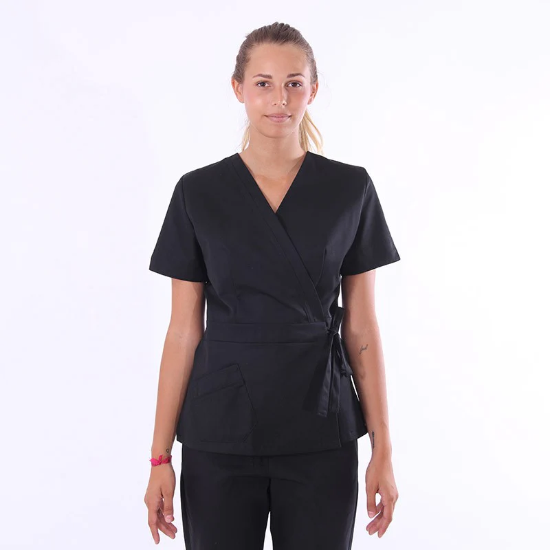 Blouse Esthéticienne Forme Cache-Coeur Lavable à 75°- MANELLI - Image 3