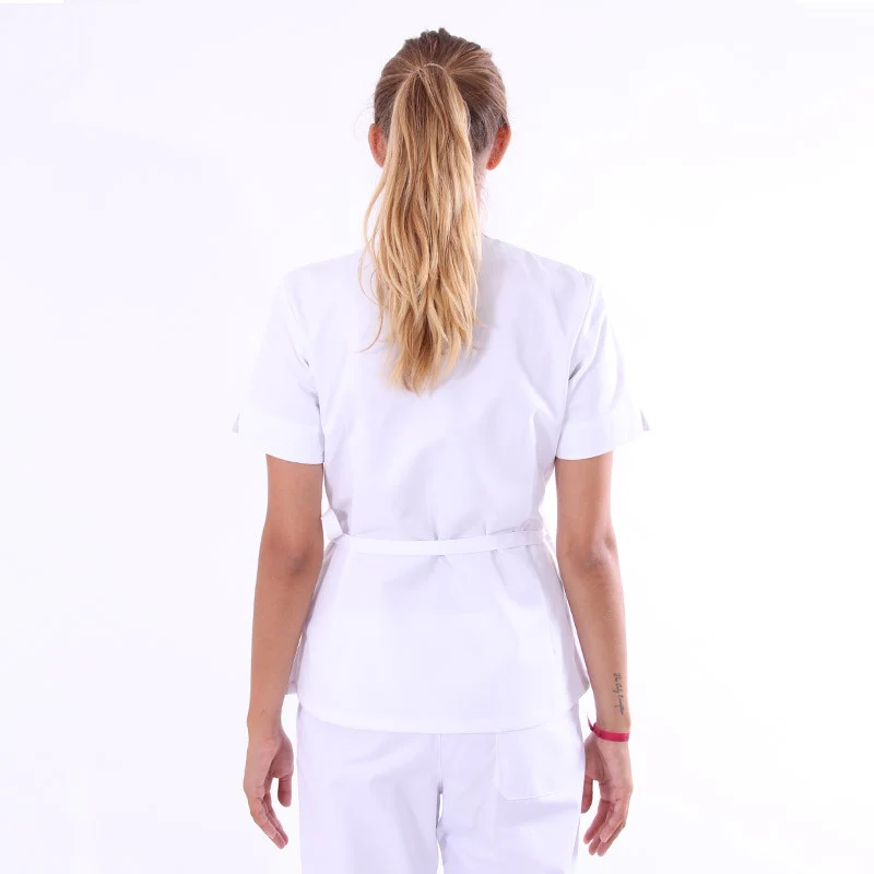 Blouse Esthéticienne Forme Cache-Coeur Lavable à 75°- MANELLI - Image 4