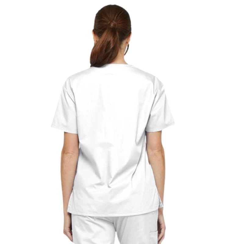 Tunique Médicale Mixte Manches Courtes Blanche Col V - DICKIES MEDICAL - Image 4