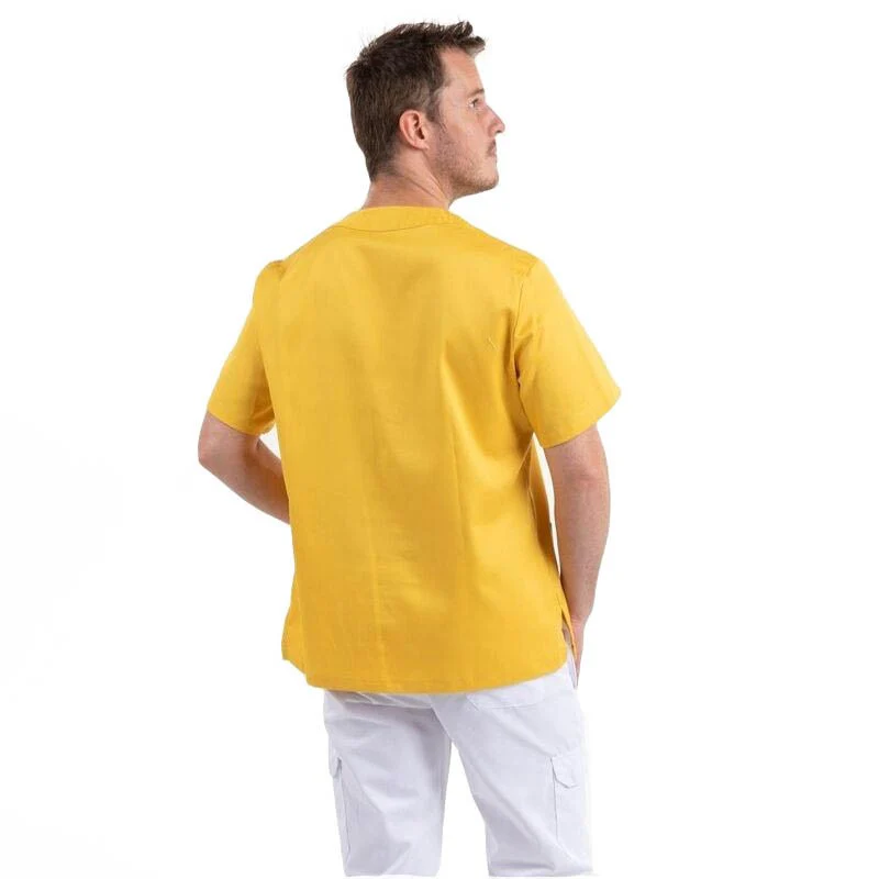 Tunique Médicale Unisexe Jaune à Col V - EGOCHEF - Image 6