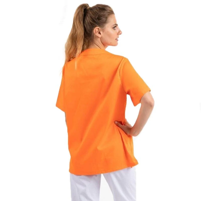 Tunique Médicale Unisexe Col V Orange - EGOCHEF - Image 7