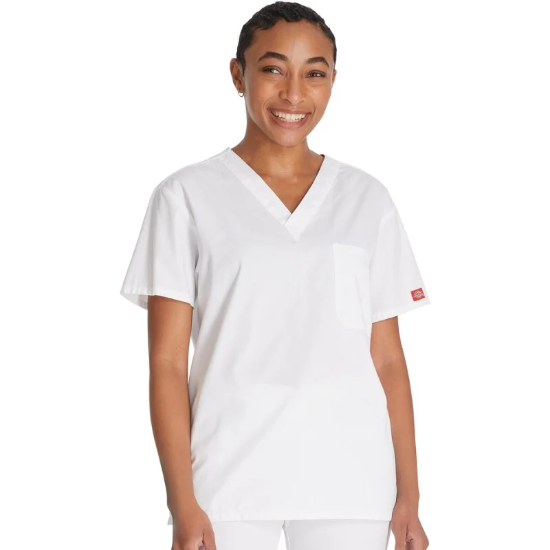 Tunique Médicale Mixte Blanc Col V - DICKIES MEDICAL
