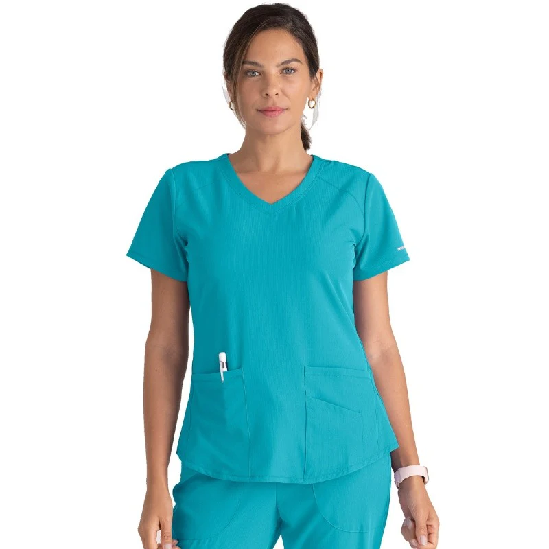 Tunique Médicale Femme Bleu Marine Col V - SKECHERS - Image 20
