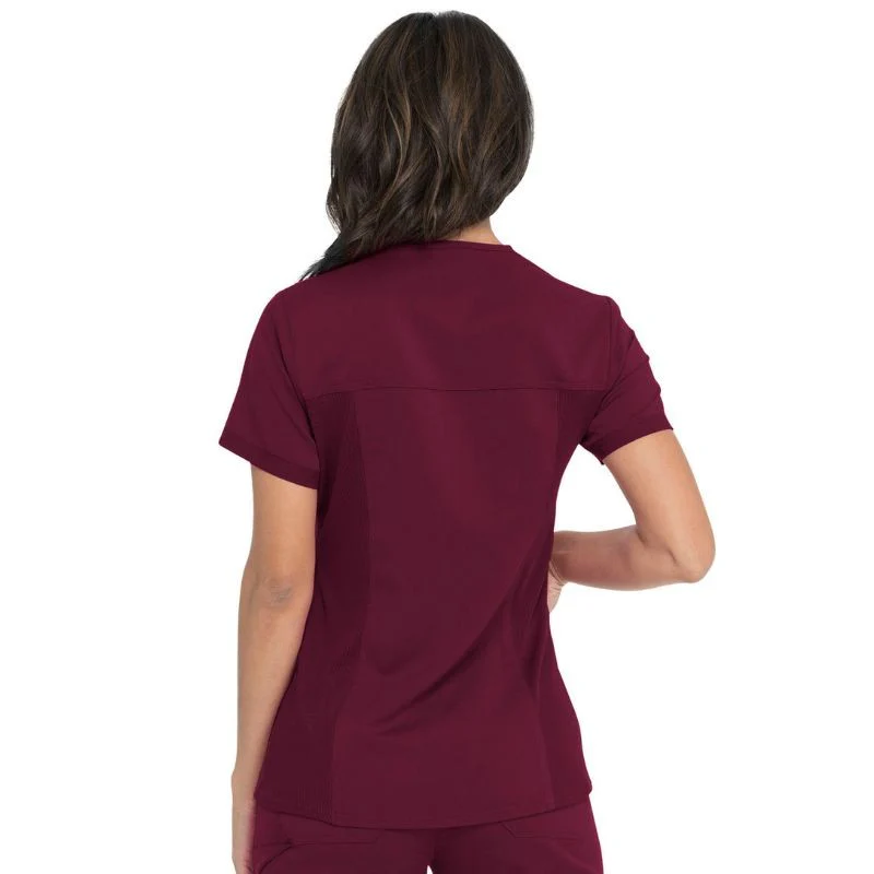 Tunique Médicale Femme Manches Courtes Bordeaux - DICKIES MEDICAL - Image 4