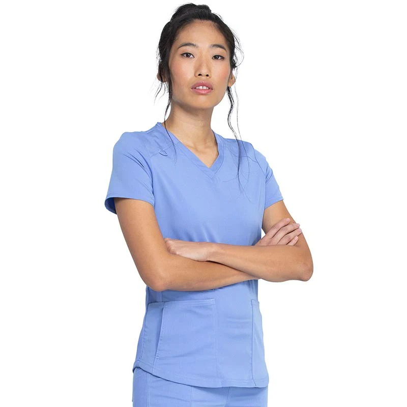 Tunique Médicale Femme Manches Courtes Col V Gris - DICKIES MEDICAL - Image 6