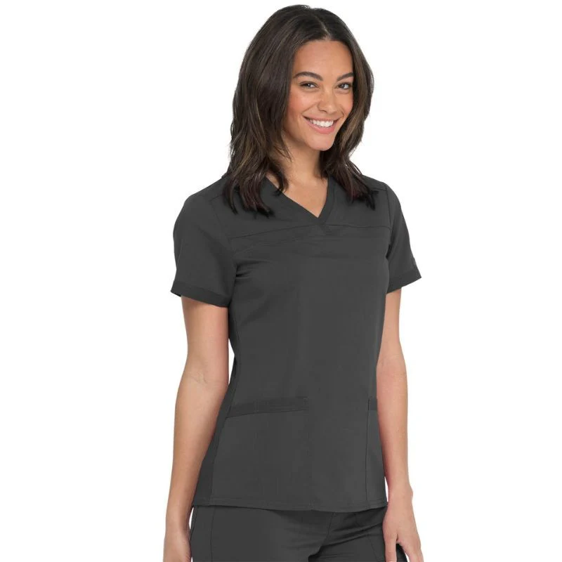 Tunique Médicale Femme Col V Grise - DICKIES MEDICAL - Image 3