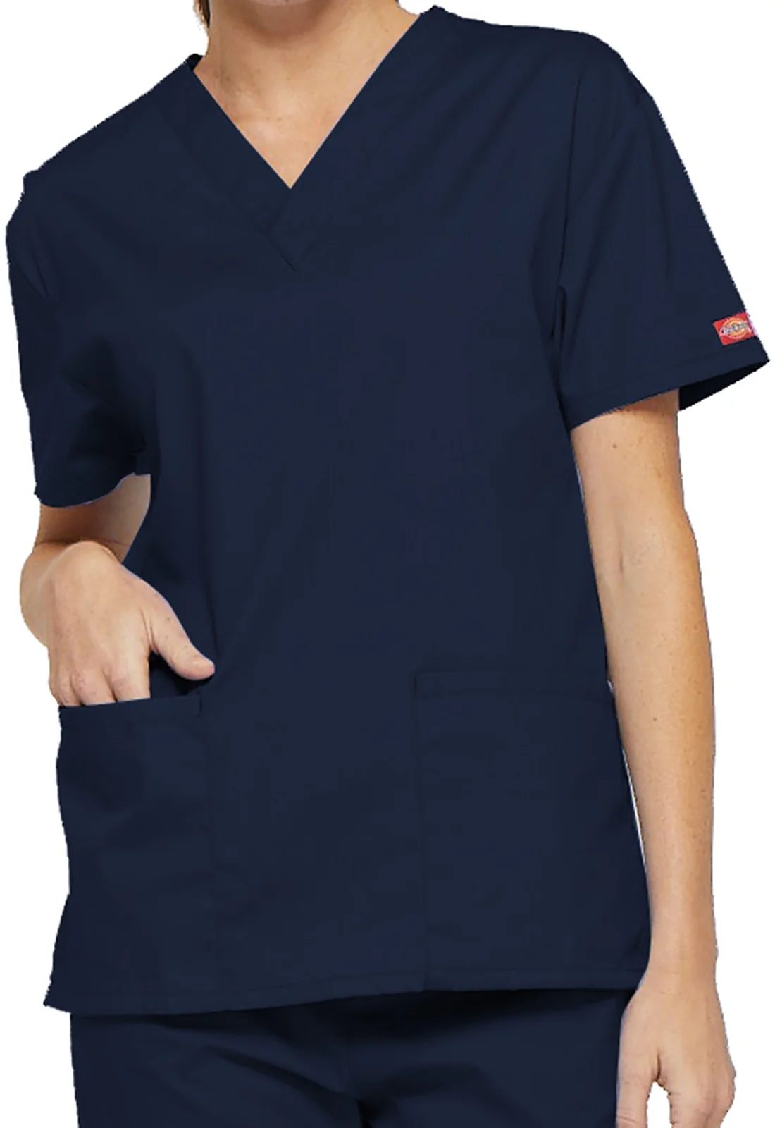 Tunique Médicale Mixte Manches Courtes Bleu-Royal Col V - DICKIES MEDICAL - Image 4
