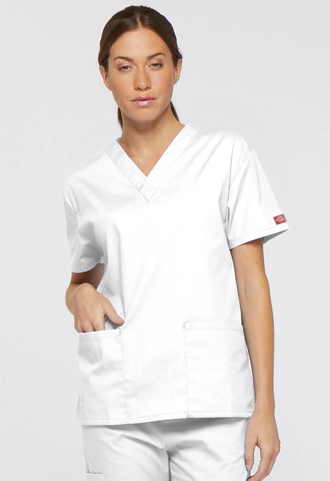 Tunique Médicale Mixte Manches Courtes Bleu-Royal Col V - DICKIES MEDICAL - Image 6