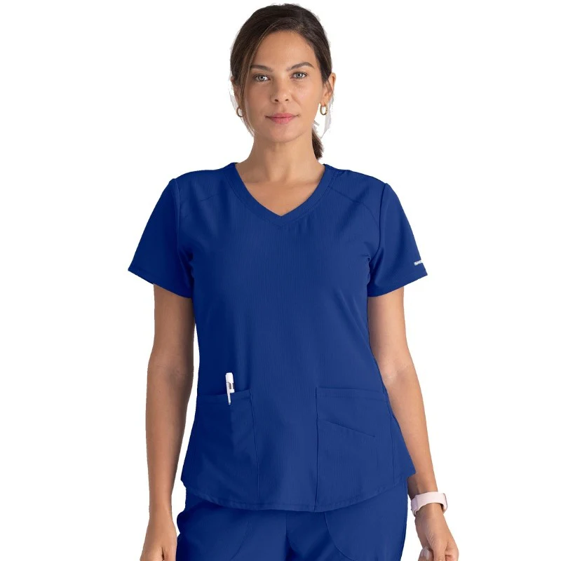 Tunique Médicale Femme Turquoise Col V - SKECHERS - Image 11