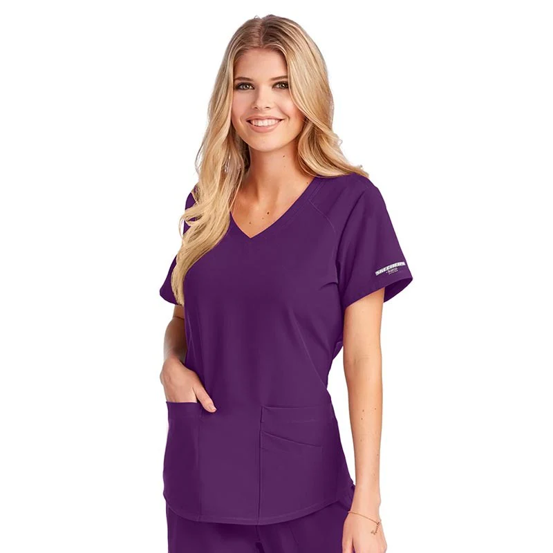 Tunique Médicale Femme Turquoise Col V - SKECHERS - Image 25