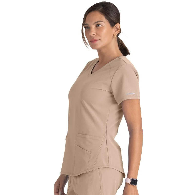 Tunique Médicale Femme Violette Col V - SKECHERS - Image 12