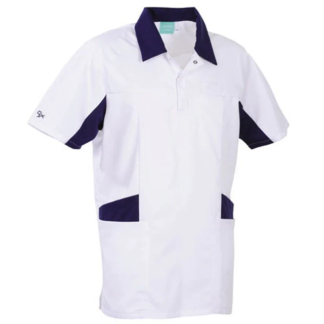 Tunique Médicale Homme Luc Blanc et Bleu - LAFONT SANTE - Image 3