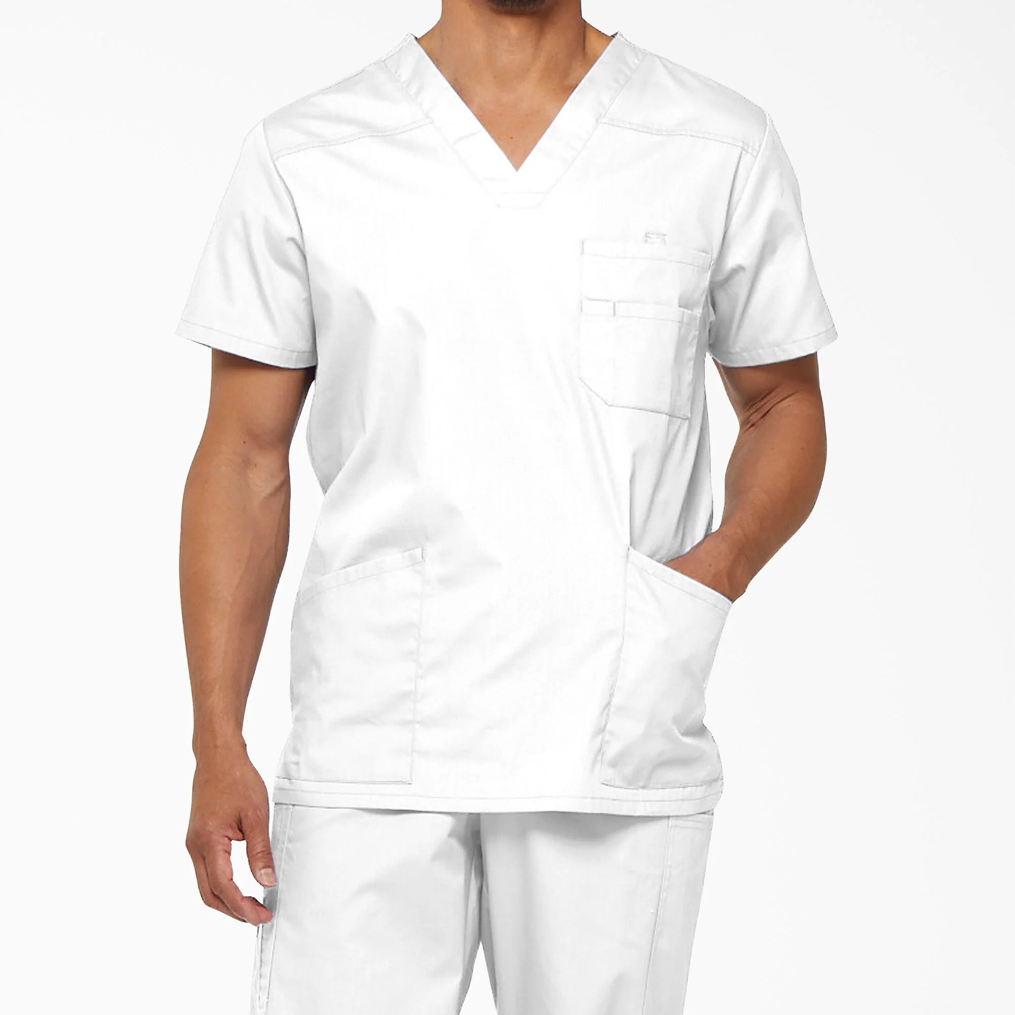 Tunique Médicale Homme Manches Courtes Blanche - DICKIES MEDICAL