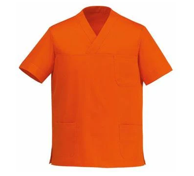 Tunique Medicale Homme Col V Orange - EGOCHEF - Image 4