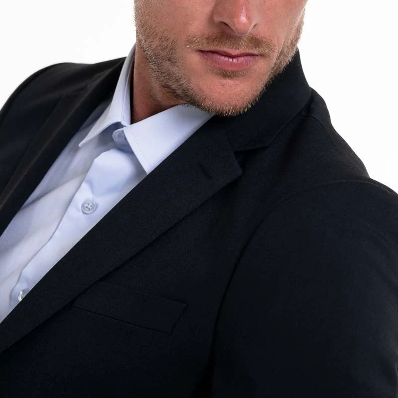Veste Blazer de Service Homme Bleu Marine - KARIBAN - Image 4