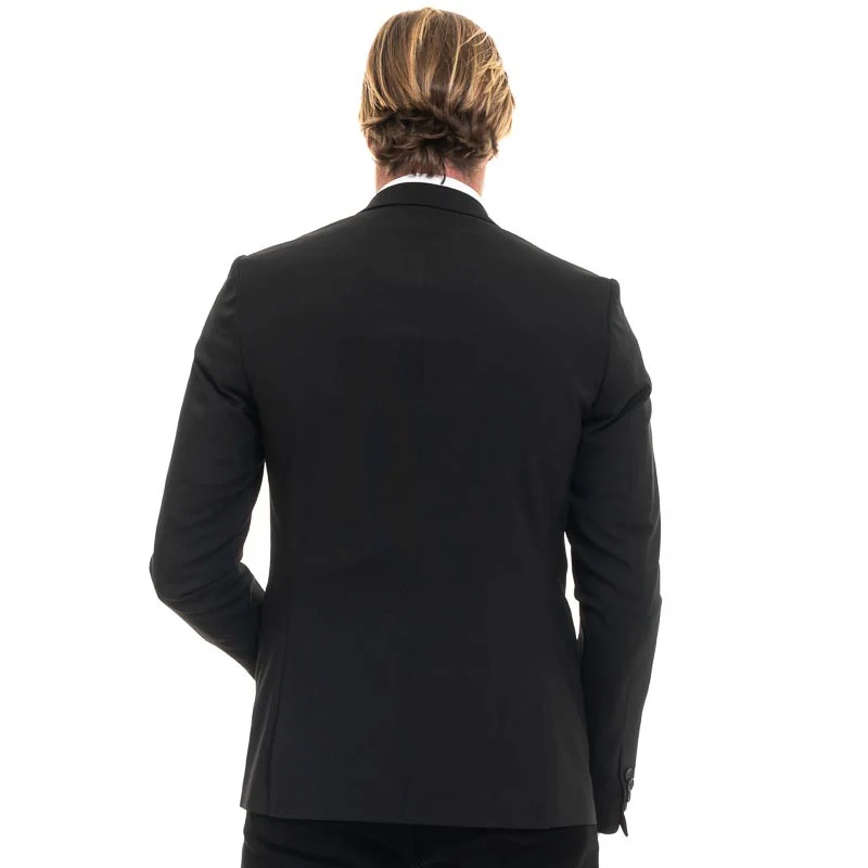 Veste Blazer de Service Homme Noir - KARIBAN - Image 4